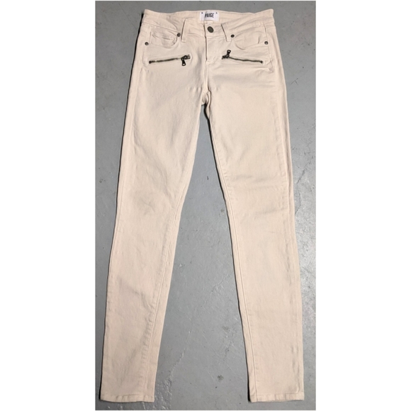 Indio Zip French Vanilla PAIGE Anthropologie jeans - Picture 6 of 7